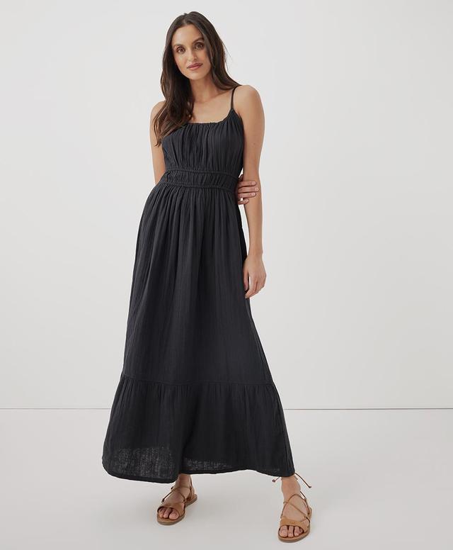 Womens Coastal Double Gauze Cami Maxi Dress XS Product Image