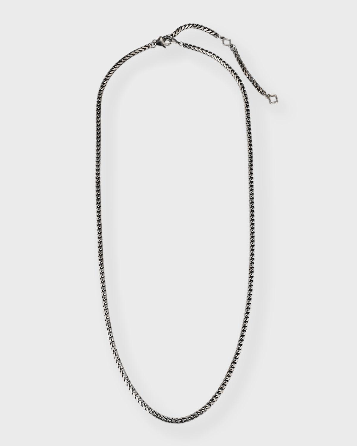 Mens Sterling Silver Snake Chain Necklace; 26L Product Image