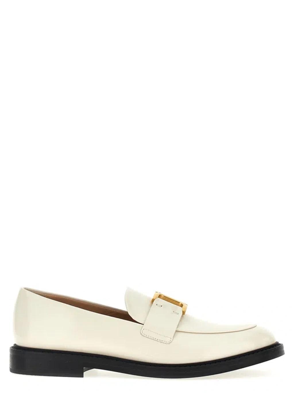 CHLOÉ Marcie Leather Loafer In White Product Image