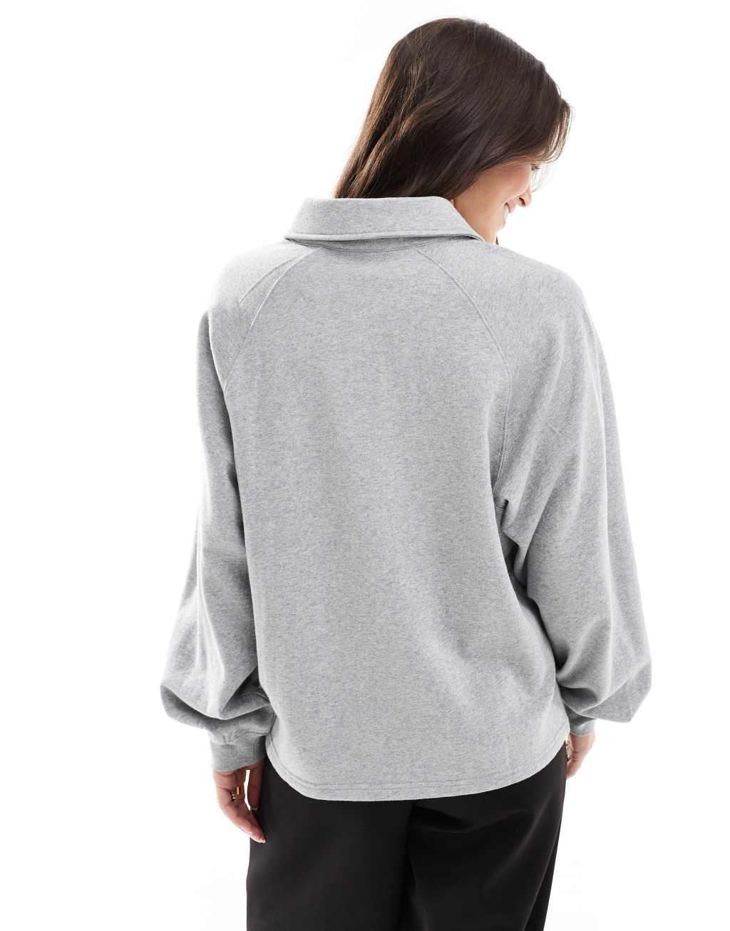 Cotton On sleep recovery oversized collared lounge fleece sweater Product Image