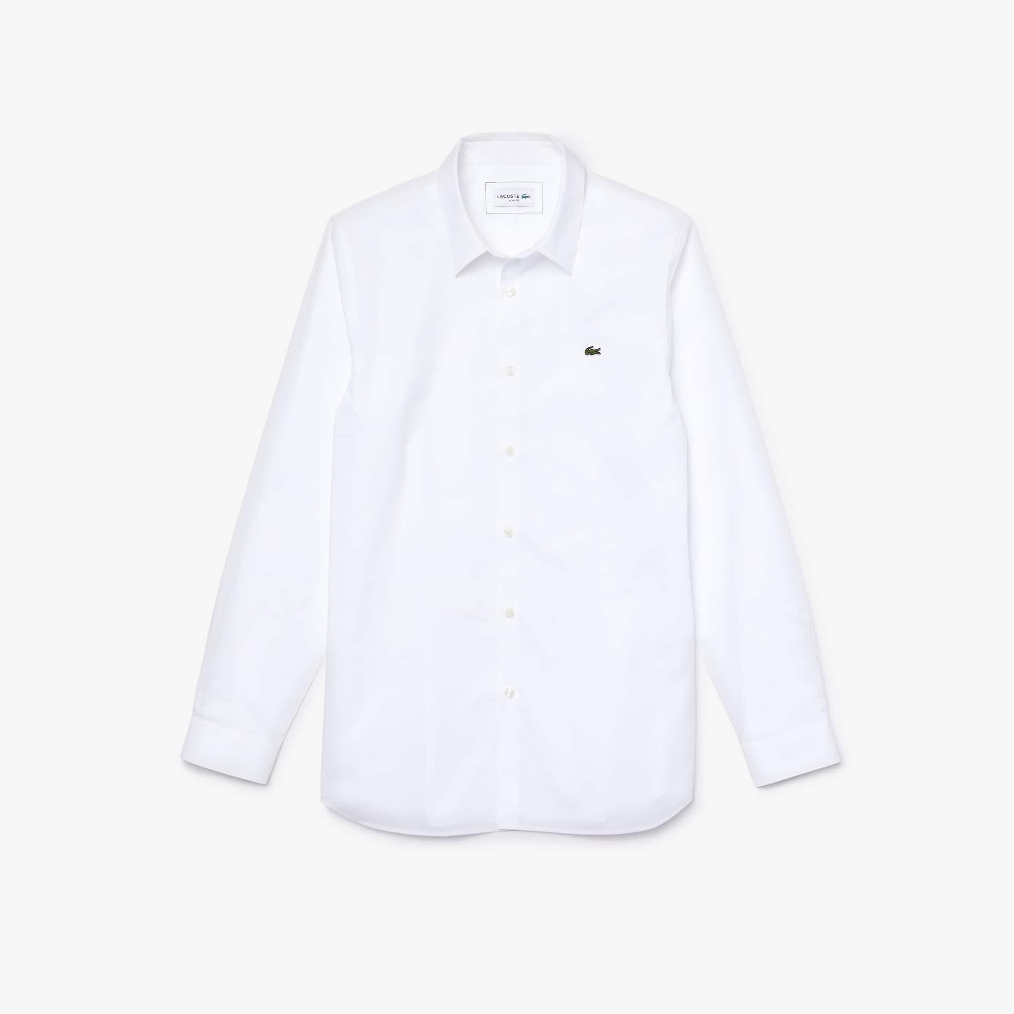 Men's Slim Fit Stretch Cotton Poplin Shirt Product Image