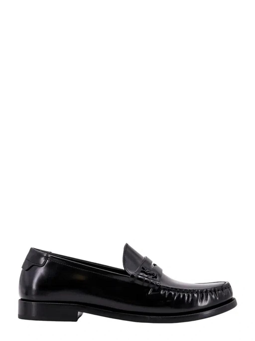 SAINT LAURENT Black Leather Loafer product image