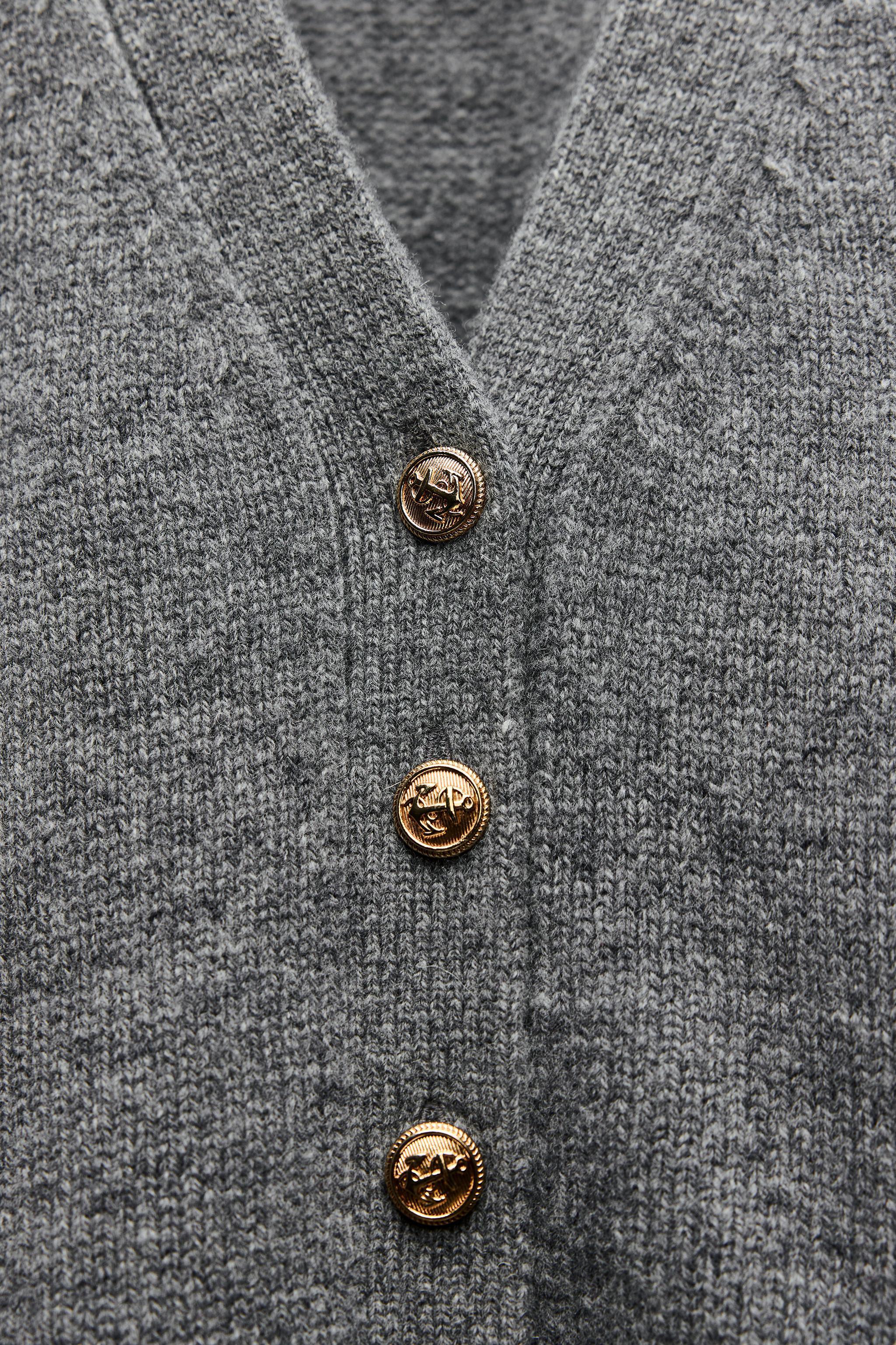 BASIC 100% WOOL CARDIGAN Product Image