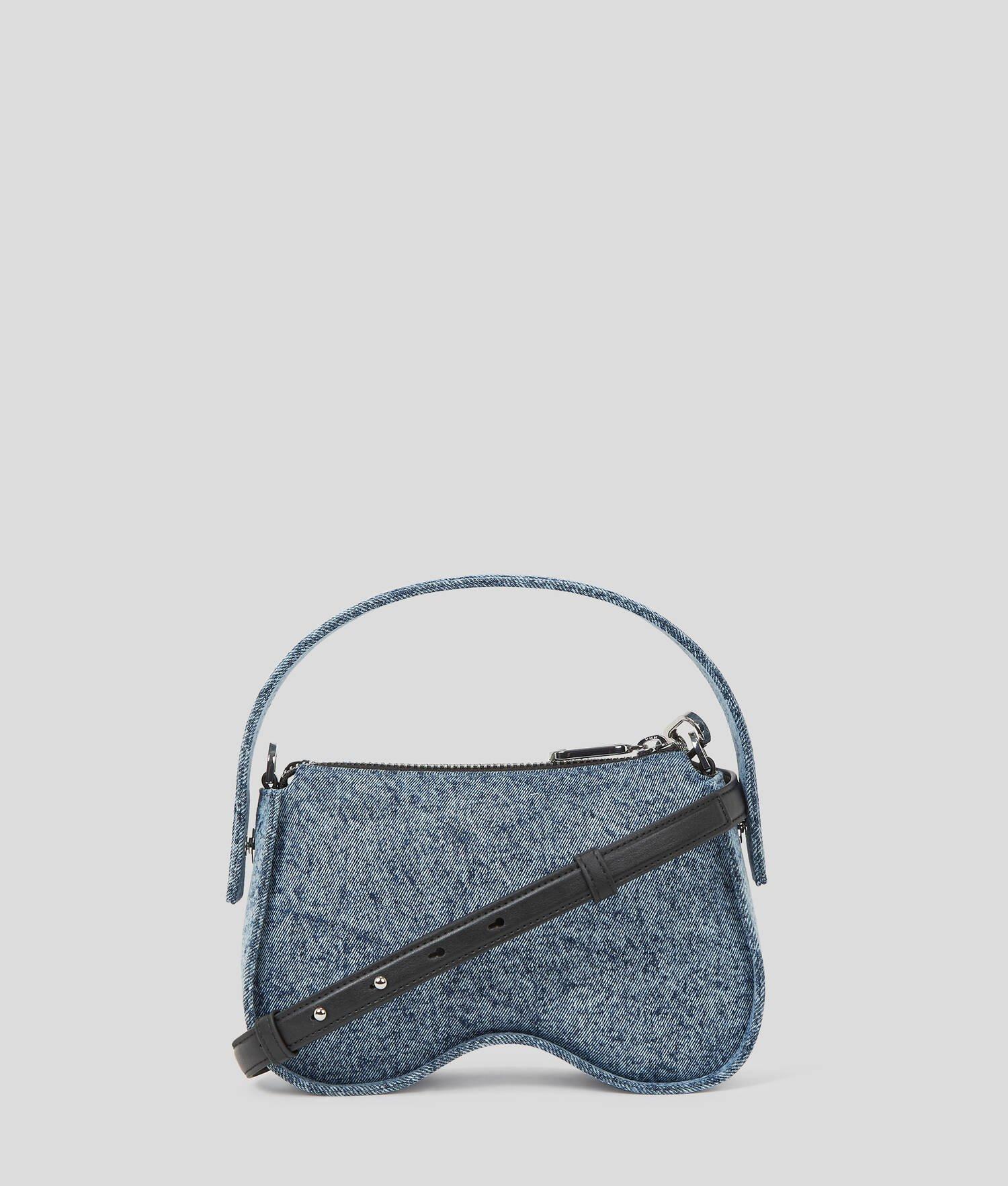 KLJ SUNGLASSES DENIM TOP-HANDLE BAG Product Image