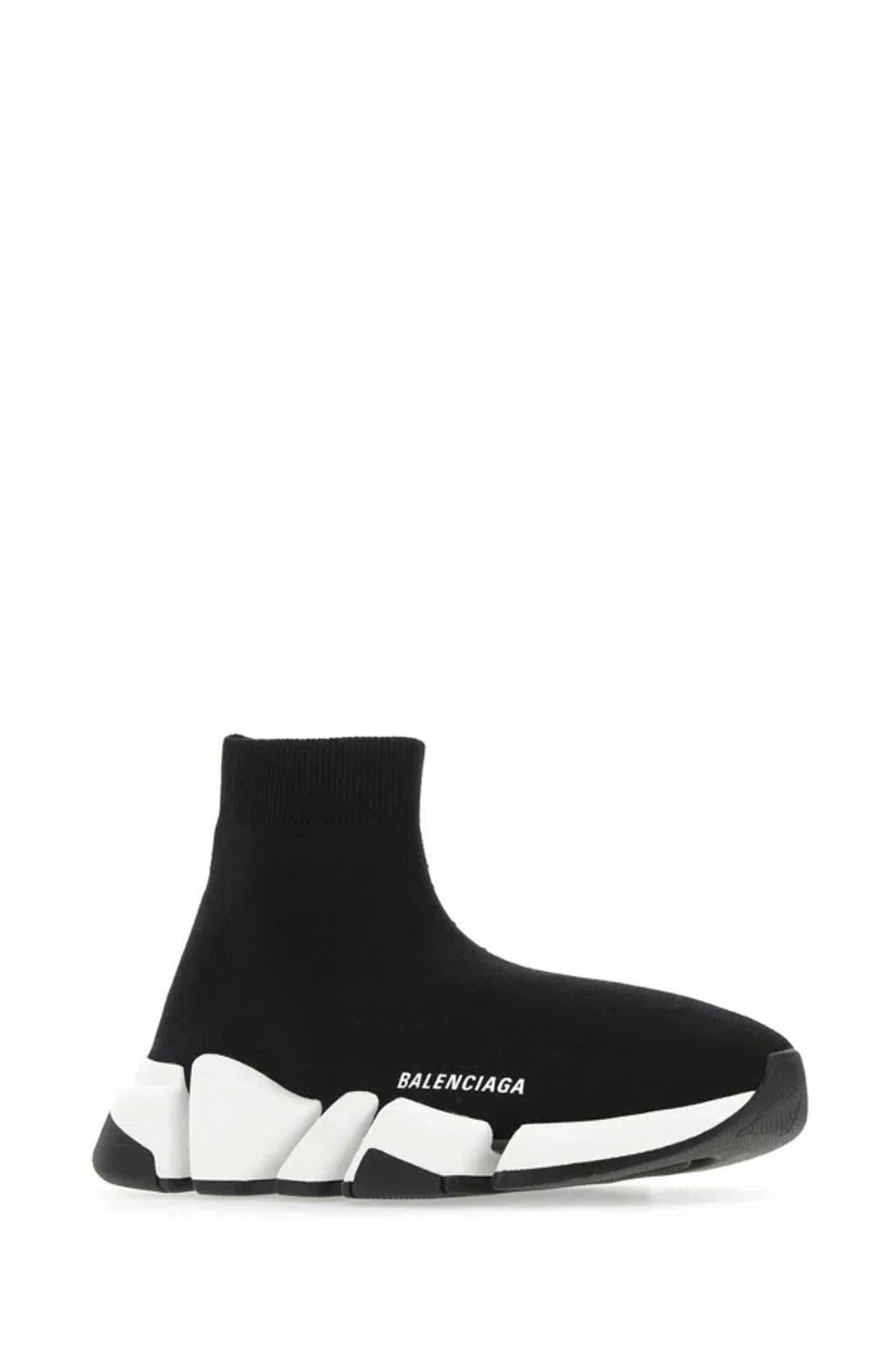 BALENCIAGA Men's Black Stretch Fabric Speed 2.0 Sneakers Product Image