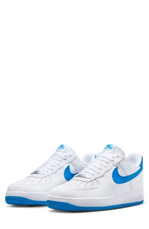 Nike Mens Nike Air Force 1 Low 07 - Mens Shoes Blue/White Product Image