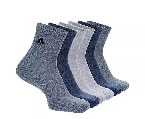 Adidas Men's Athletic Cushioned Quarter Socks 6 Pairs Product Image