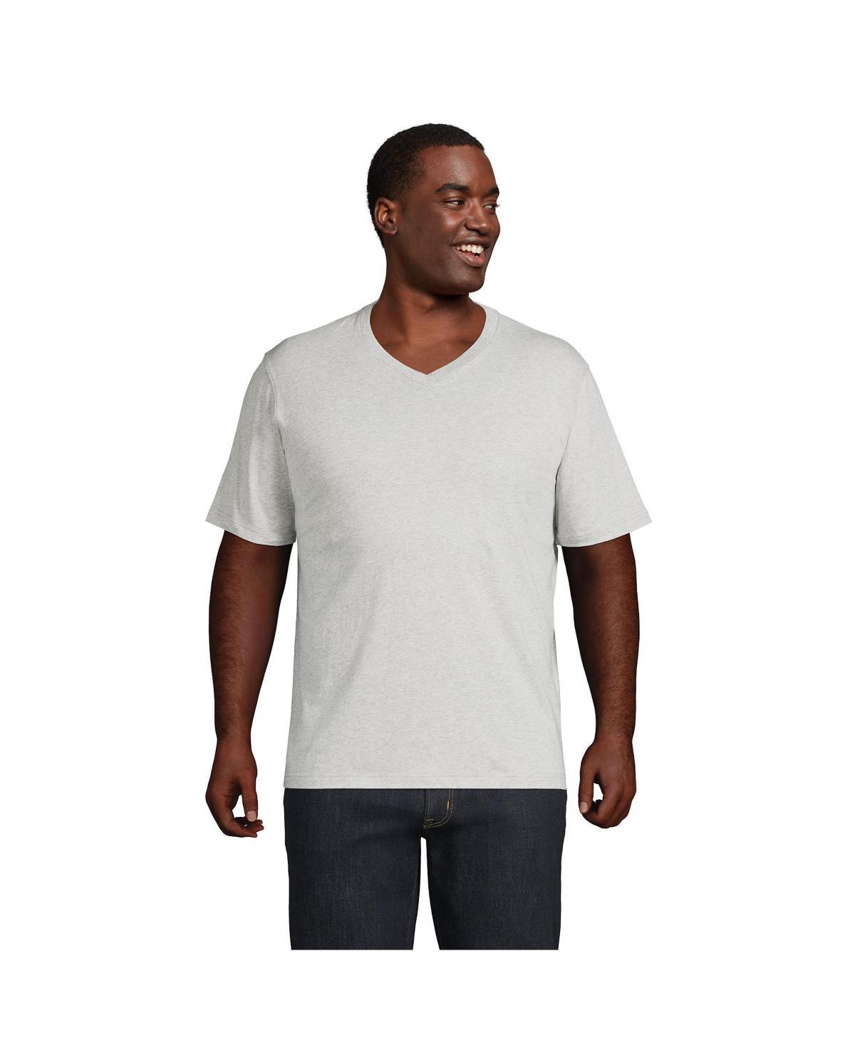 Lands End Big & Tall Super-t Short Sleeve V-Neck T-Shirt Product Image