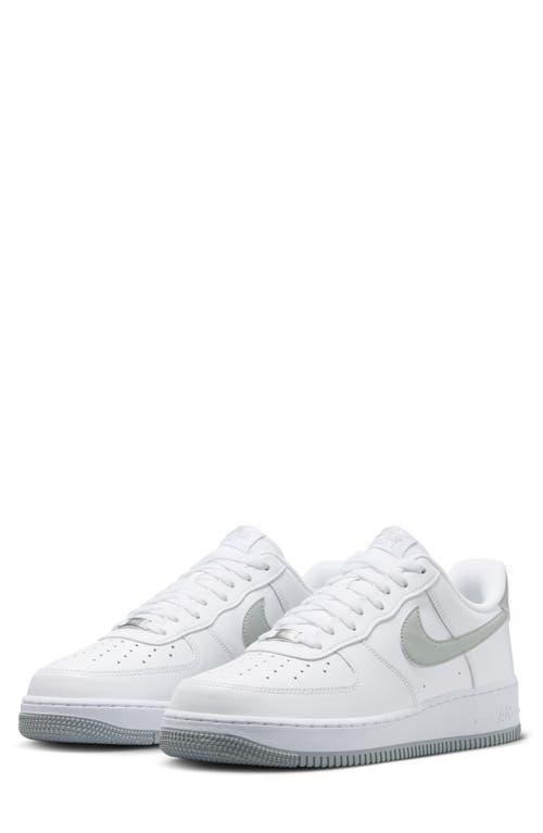 Nike Mens Nike Air Force 1 Low 07 - Mens Shoes White/Grey Product Image