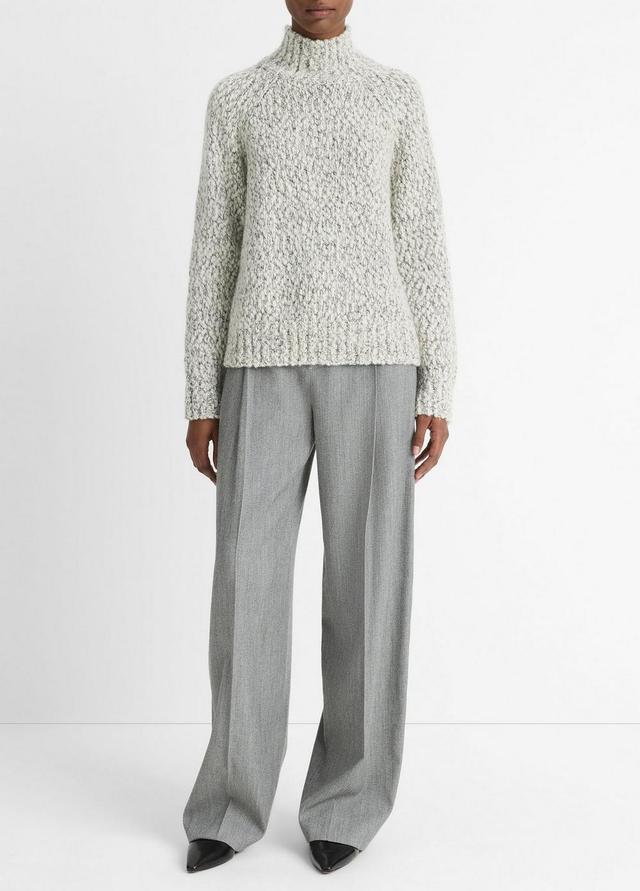 Italian Marled Wool-Blend Turtleneck Sweater Product Image