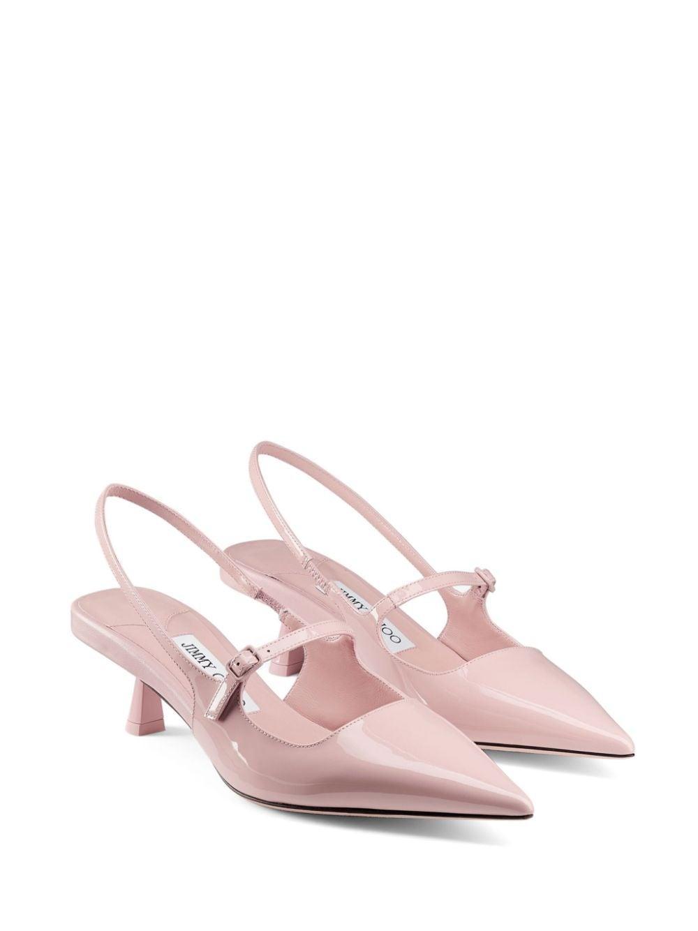 Didi Leather Mary Jane Slingback Pumps In Macaron Product Image