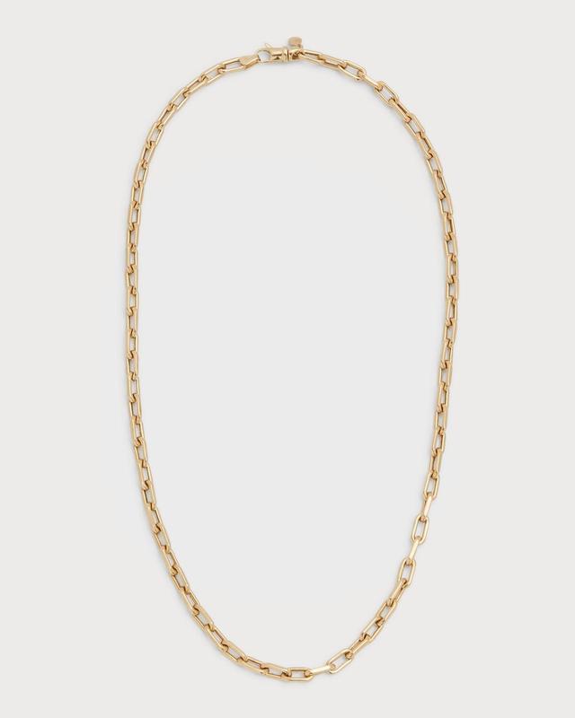 Zoe Lev Womens Large Open-Link Chain Necklace in Gold Product Image