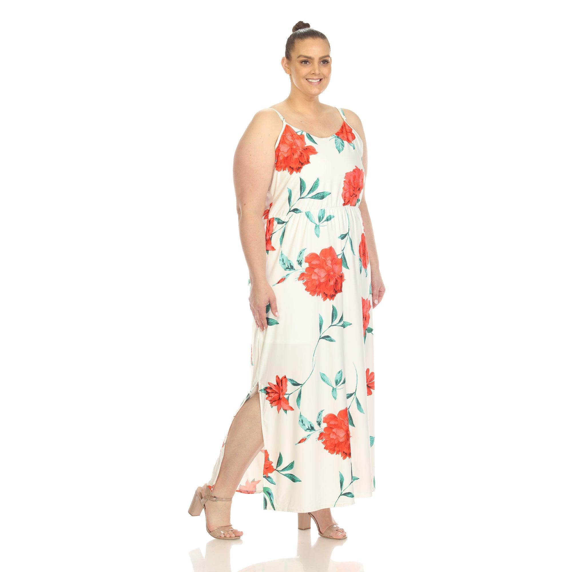 Floral Strap Maxi Dress - Plus Product Image