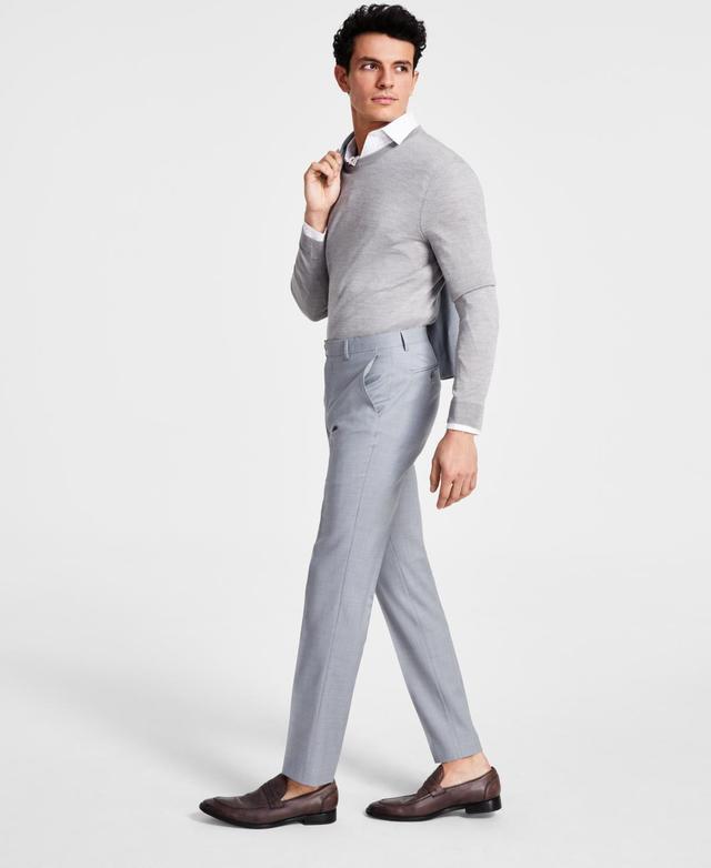 Bar Iii Mens Skinny-Fit Sharkskin Suit Pants, Created for Macys Product Image