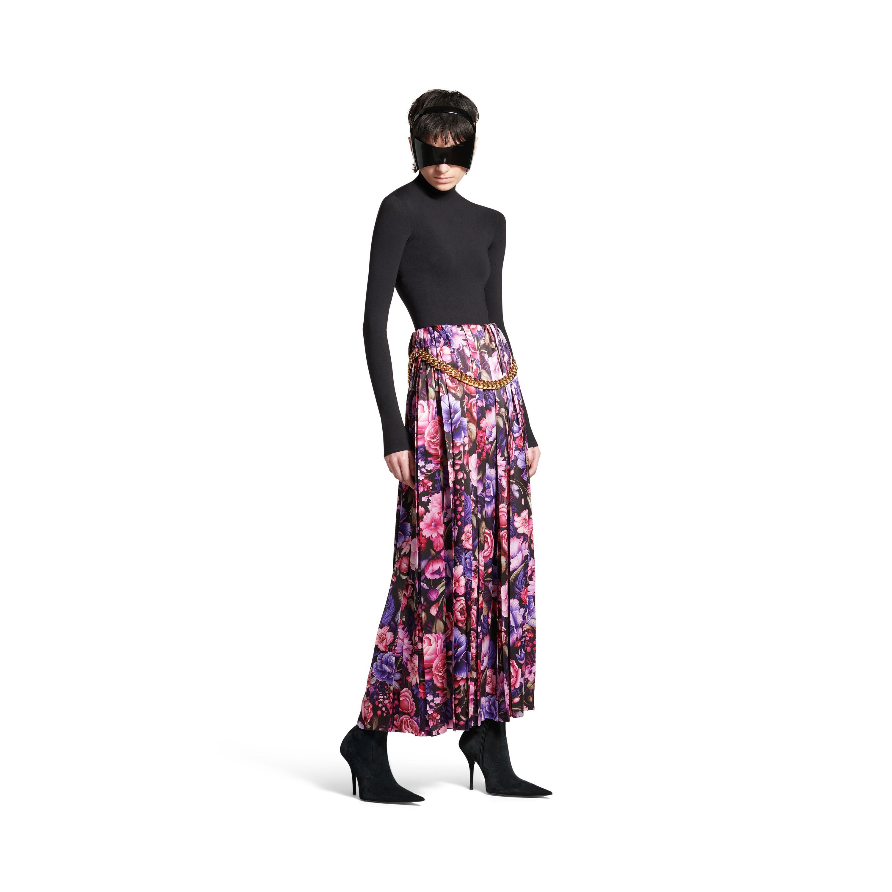 Women's Pleated Skirt in Purple product image