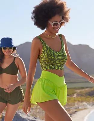 OFFLINE By Aerie Real Me Low Key Longline Sports Bra Product Image