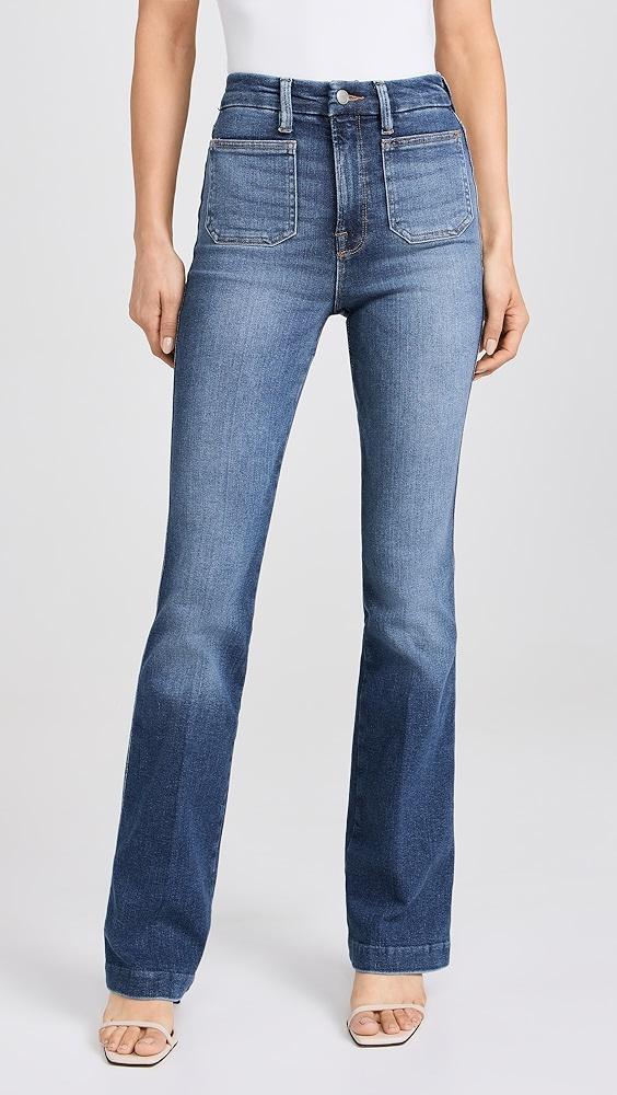 Good American Good Curve Boot Jeans with Patch Pockets | Shopbop Product Image