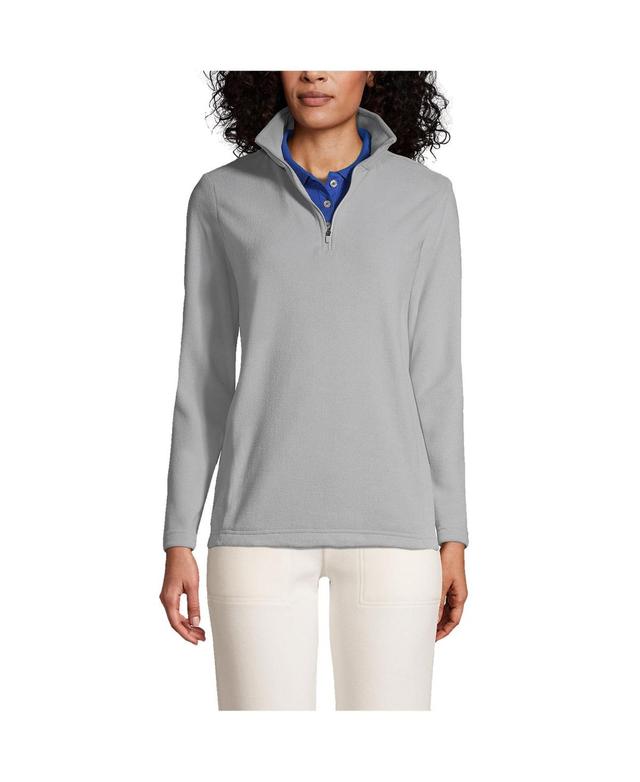 Lands End Womens Thermacheck 100 Fleece Quarter Zip Pullover Top Product Image