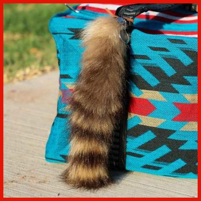 Racoon Tail Keychain Product Image