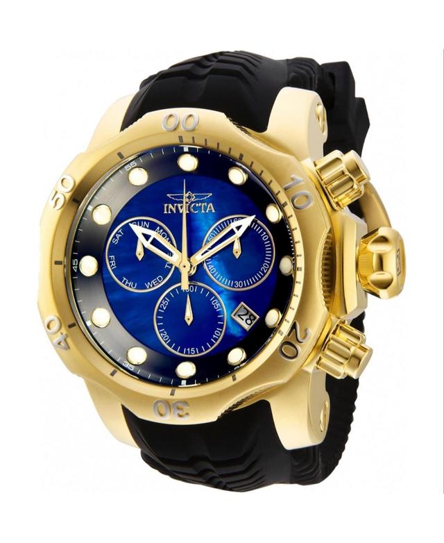 Invicta Mens 32614 Venom Quartz Chronograph Black, Blue Dial - Blue Product Image