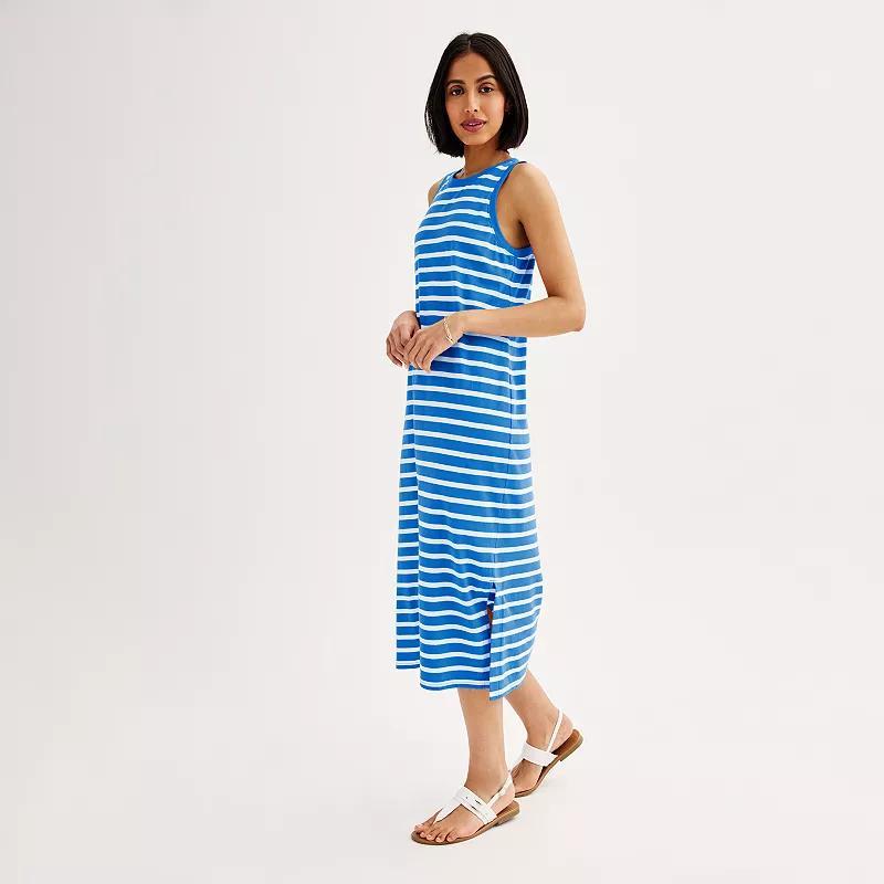 Petite Sonoma Goods For Life Crewneck Midi Tank Dress, Womens Product Image