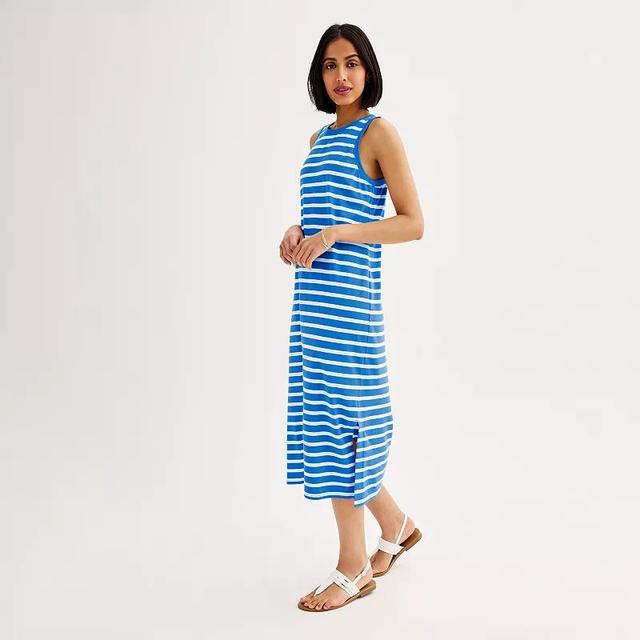 Petite Sonoma Goods For Life Crewneck Midi Tank Dress, Womens Product Image