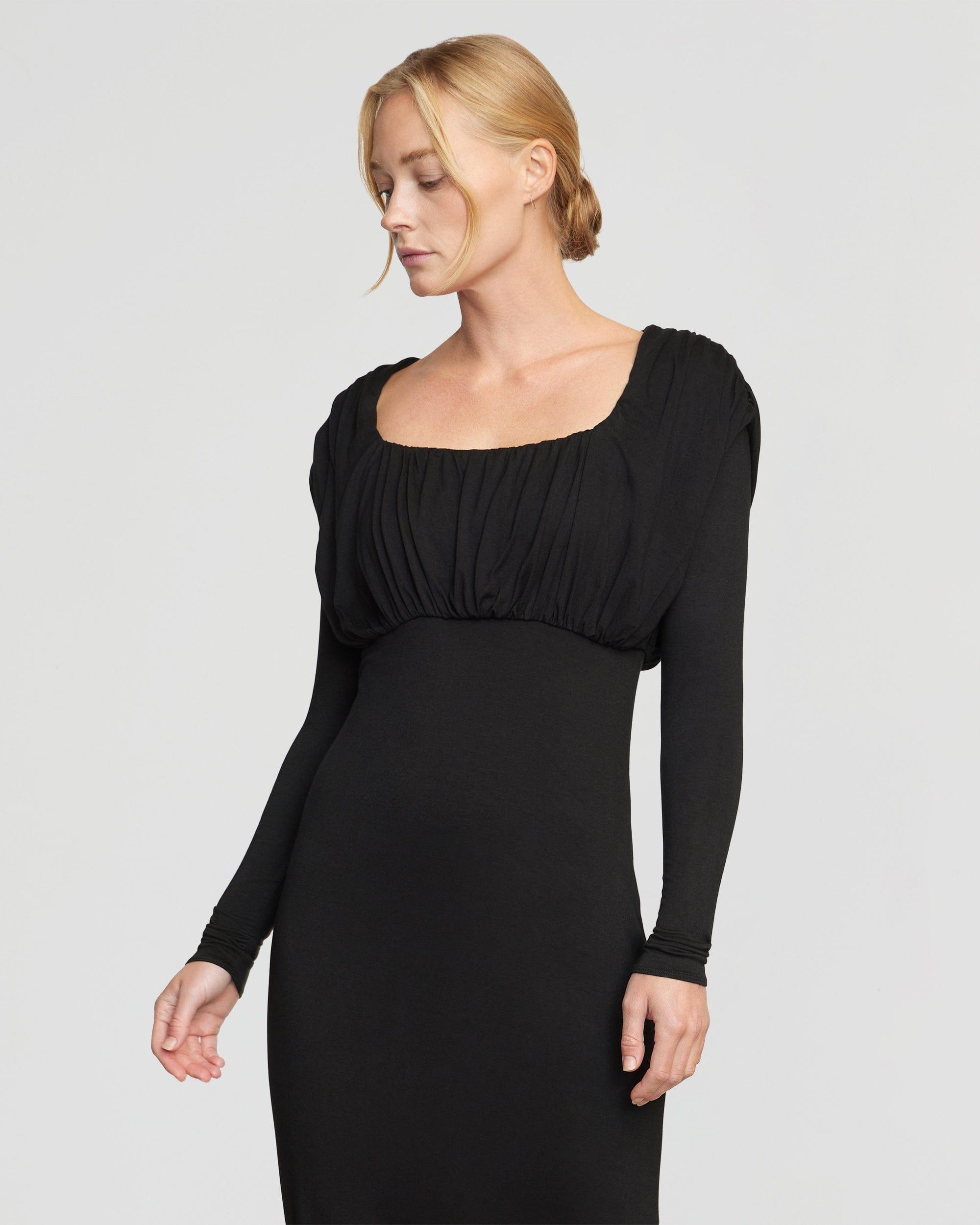 Espe Ruched Long-Sleeve Maxi Dress product image