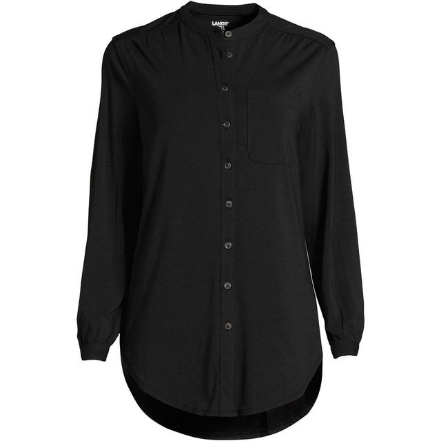 Lands End Womens Long Sleeve Jersey A-line Tunic Product Image