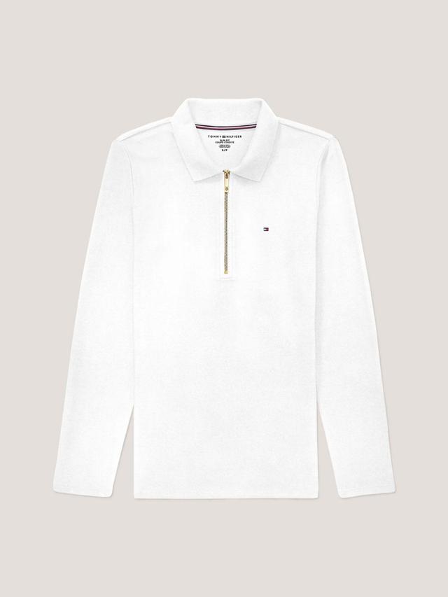 Tommy Hilfiger Women's Solid Zip Polo Product Image