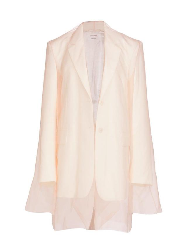 Womens Acacia Silk-Overlay Blazer Product Image