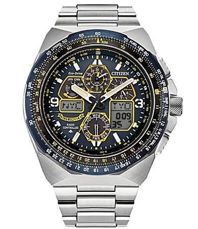 Citizen Mens Promaster Skyhawk A-T Chronograph Stainless Steel Bracelet Watch Product Image