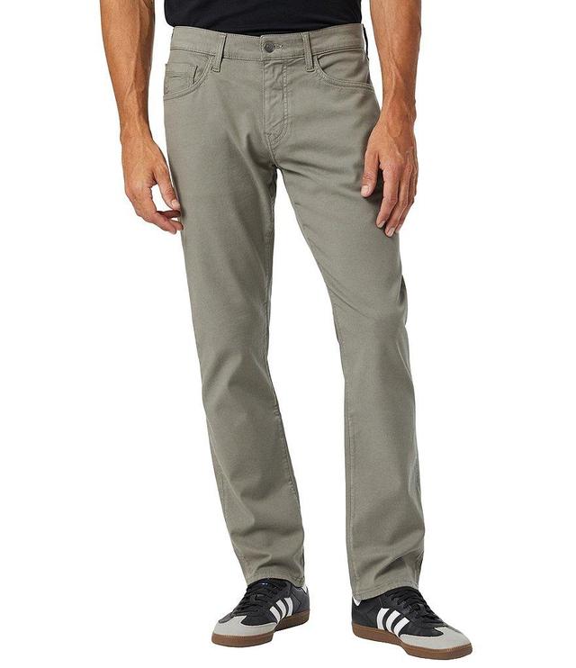 Mavi Marcus Pewter Luxe Twill Slim Straight Leg Pants Product Image