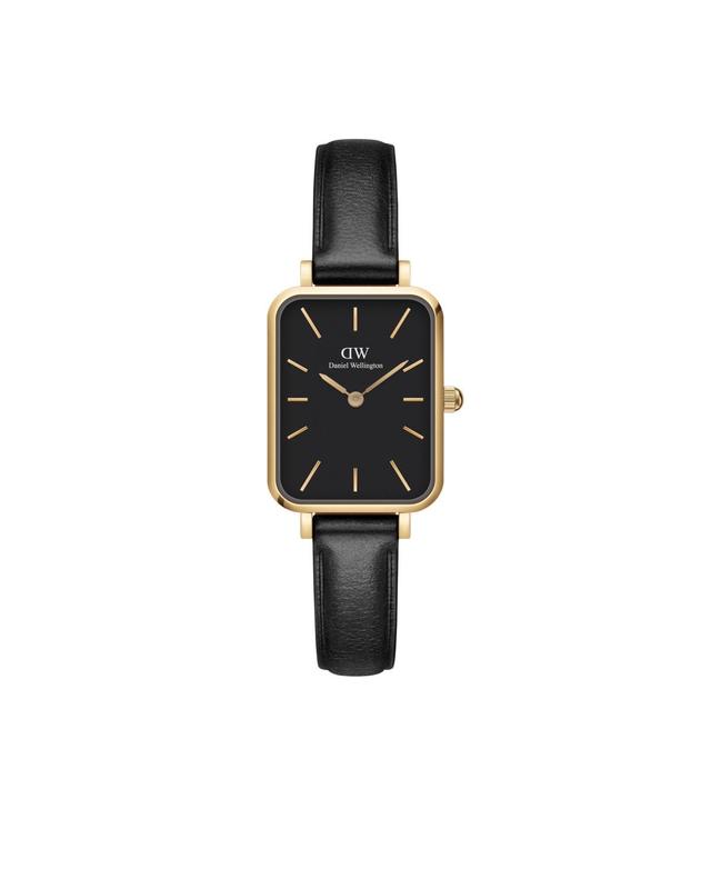 Daniel Wellington Womens Quadro Sheffield Black Leather Watch 20 x 26mm Product Image