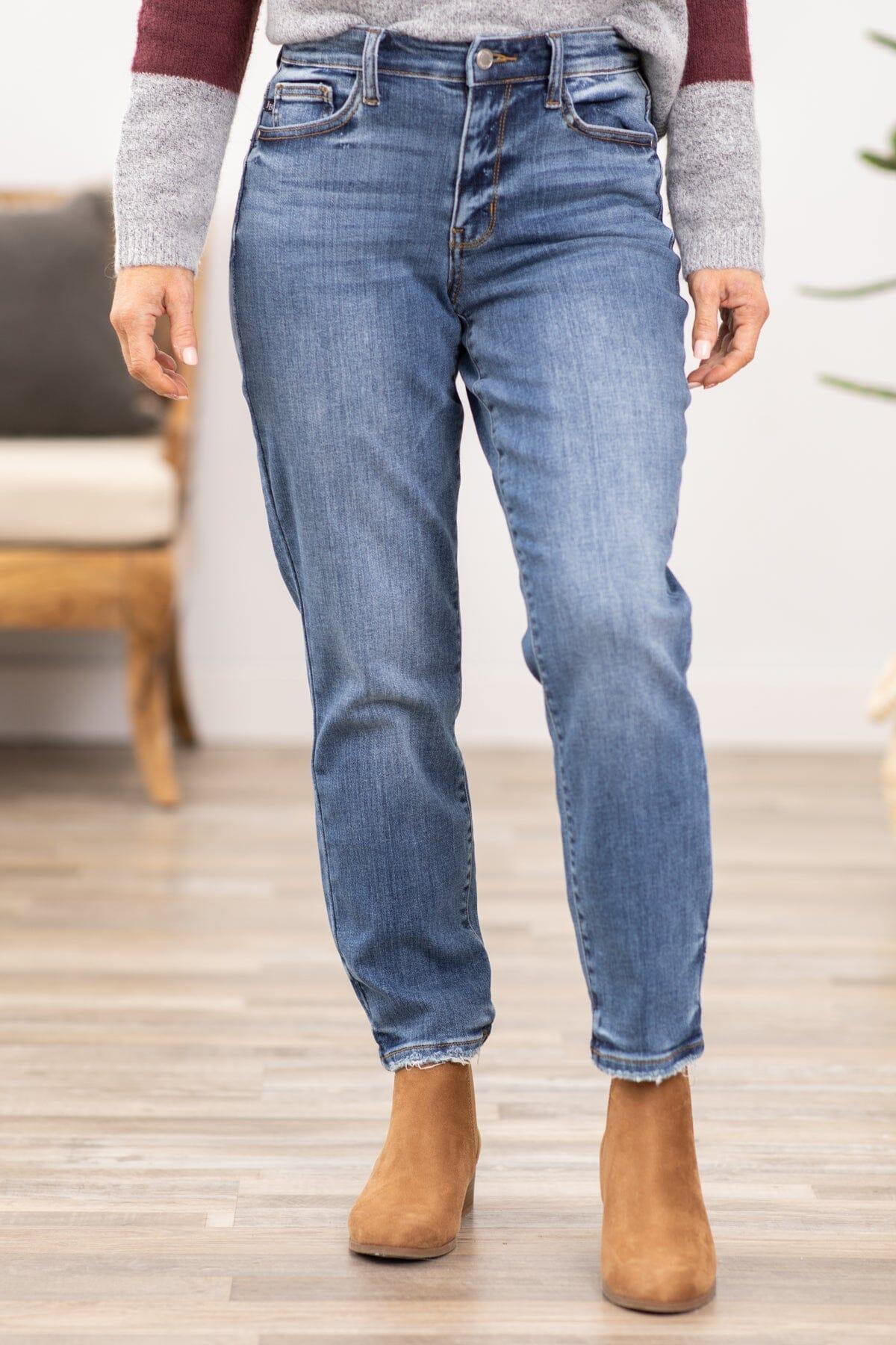 Judy Blue Non Distressed Boyfriend Jeans Product Image