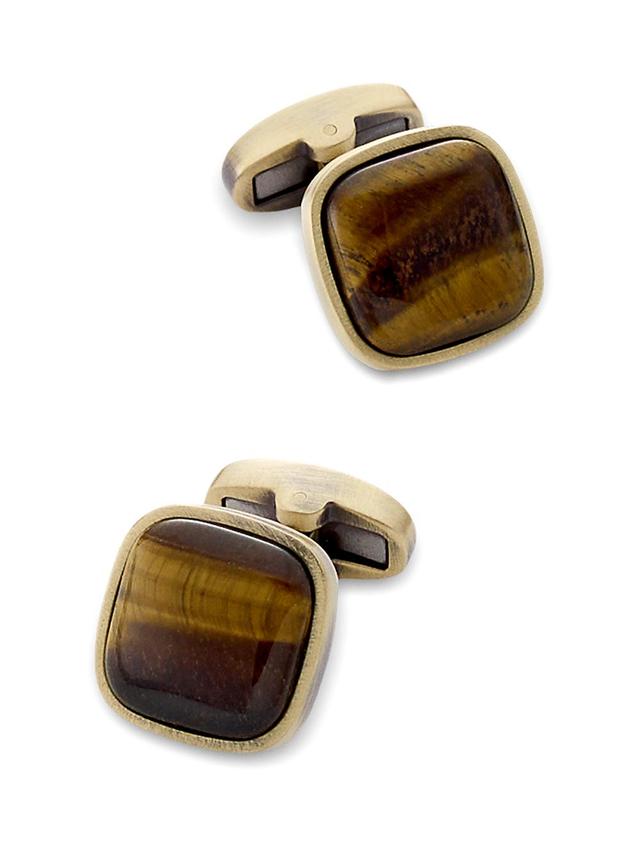 Tigers Eye Cufflinks - Brown Product Image