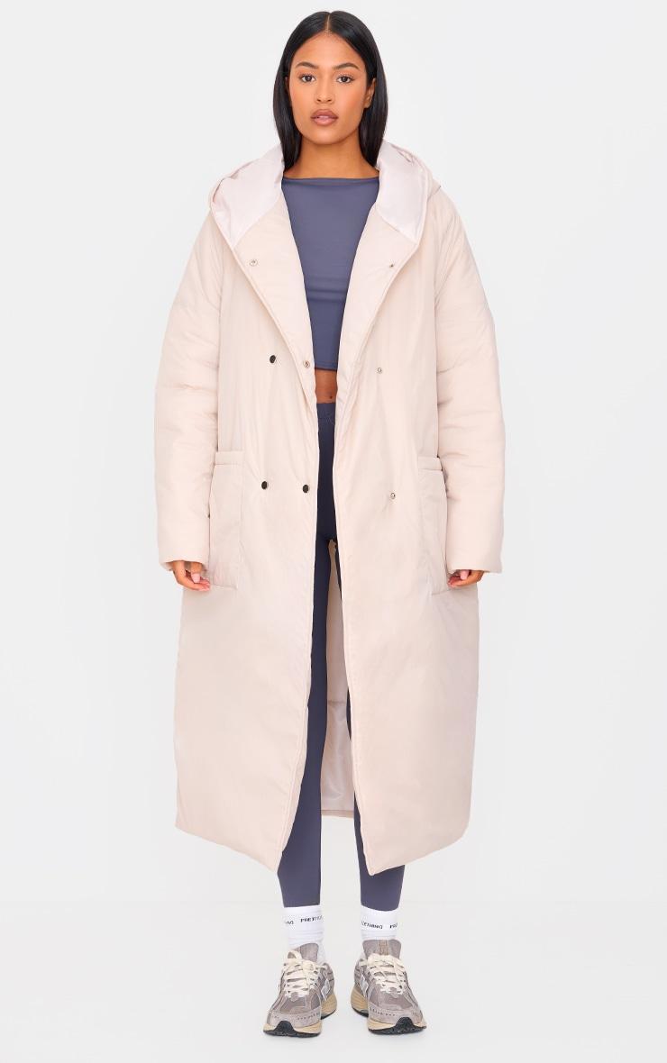 Tall Stone Hooded Puffer Maxi Coat Product Image