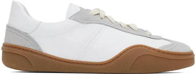 ACNE STUDIOS Suede-trimmed Leather Sneakers In Multicolor Product Image