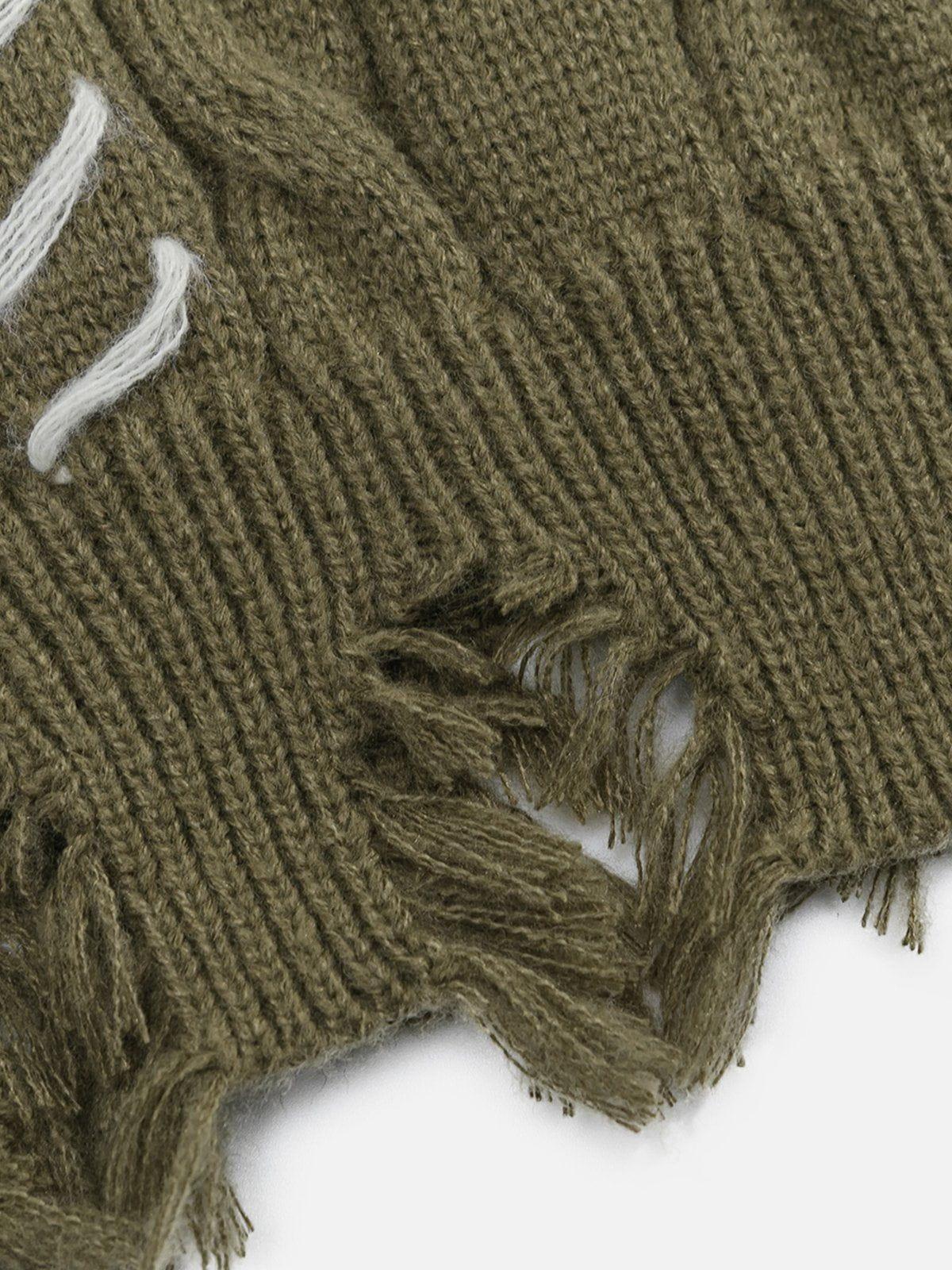 Aelfric Eden Twist Distressed Sweater Product Image