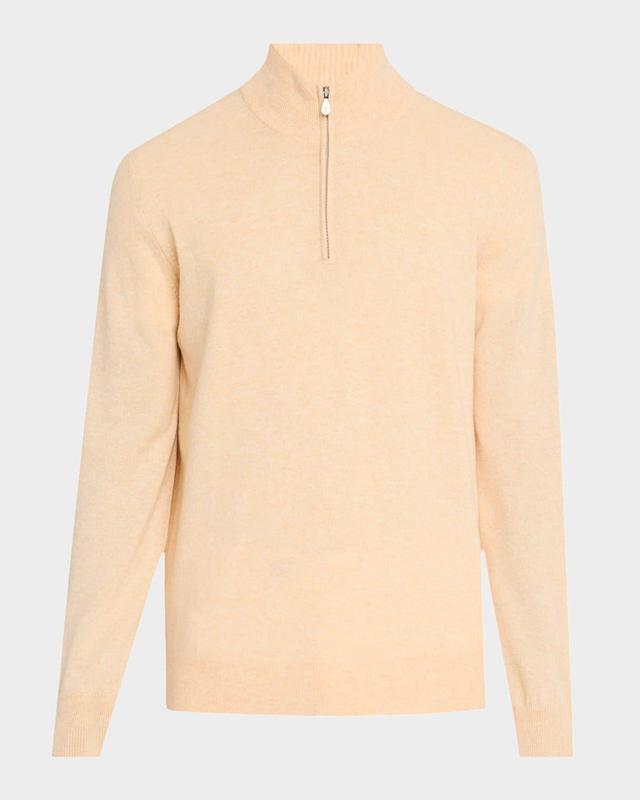 Mens Cashmere Half-Zip Sweater Product Image