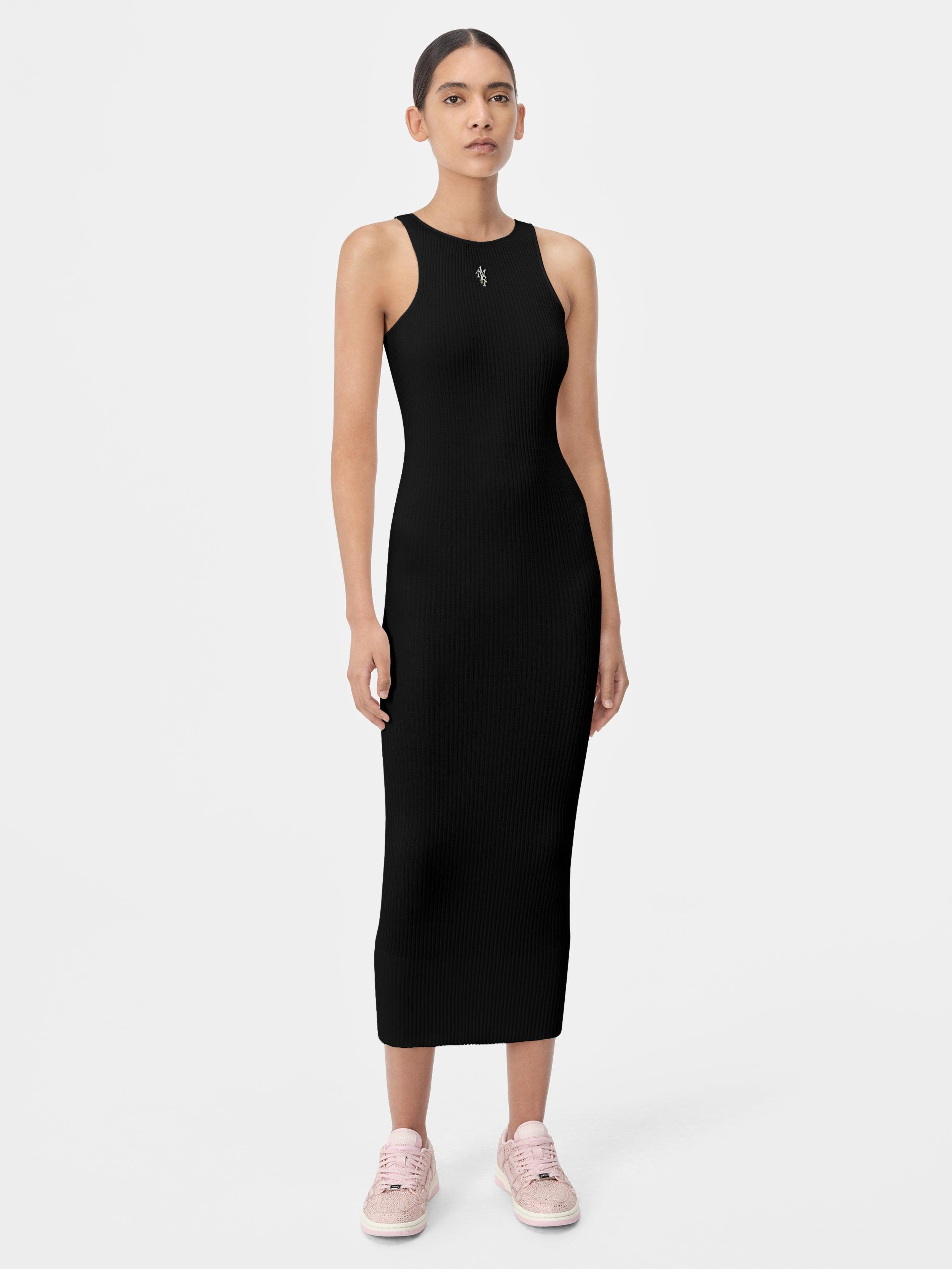 WOMEN - WOMEN'S AMIRI STACKED MAXI DRESS - Black Female Product Image