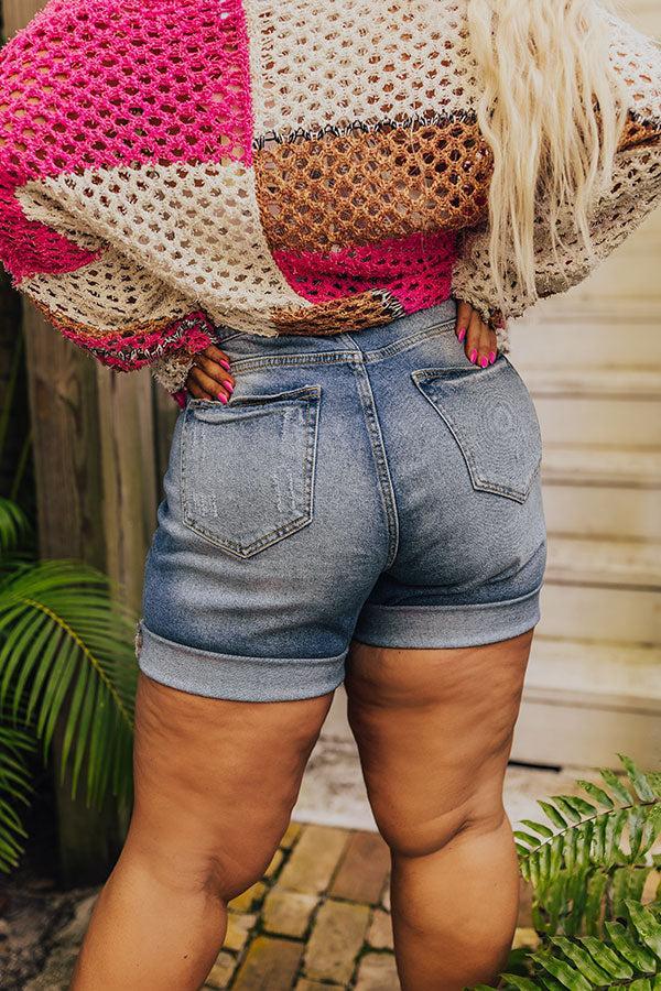 The Warner High Waist Shorts  Curves Product Image