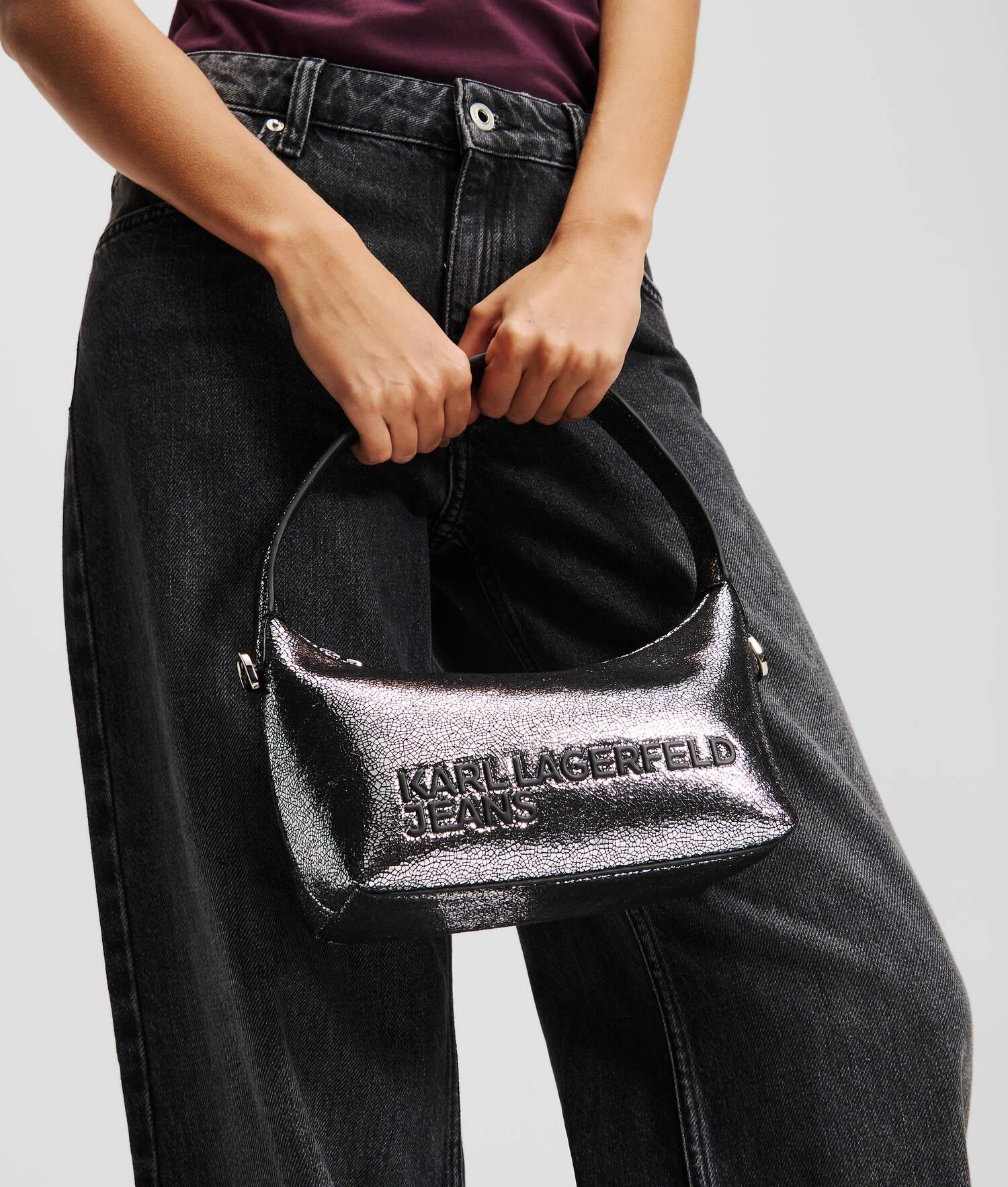 KLJ LOGO METALLIC TOP-HANDLE BAG Product Image