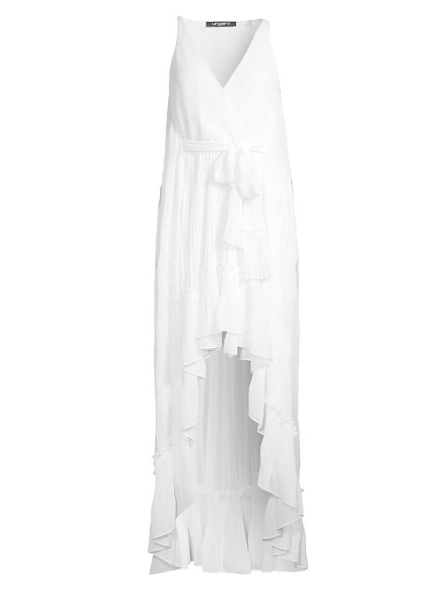 Womens Sheridan Pliss High-Low Maxi Dress Product Image