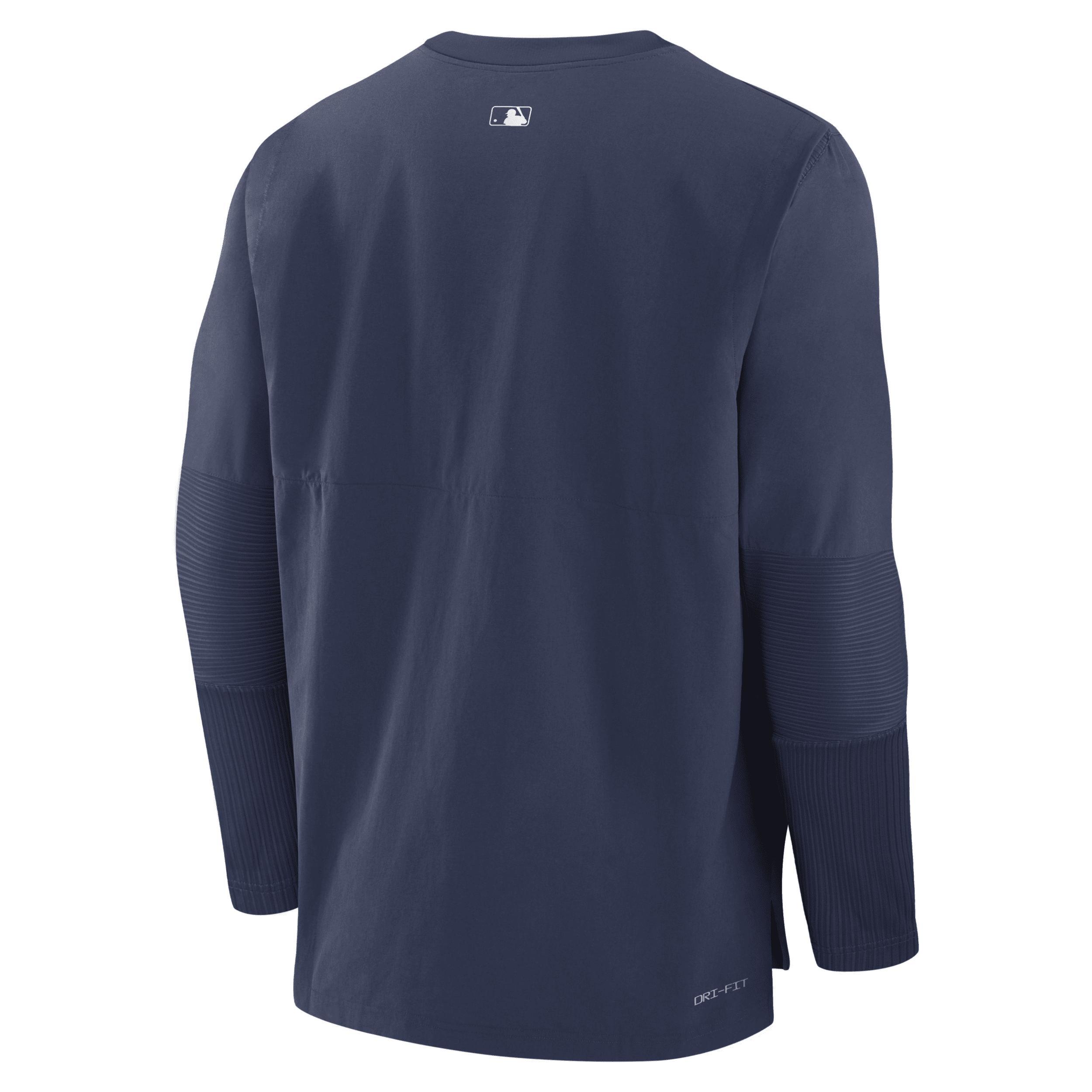 Nike Mens Navy Cleveland Guardians Authentic Collection Player Performance Pullover Sweatshirt Product Image