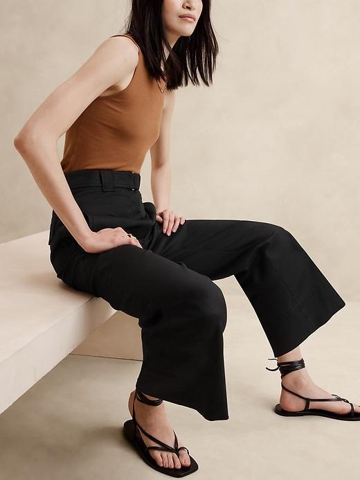 Oceanside Wide-Leg Cropped Pant Product Image