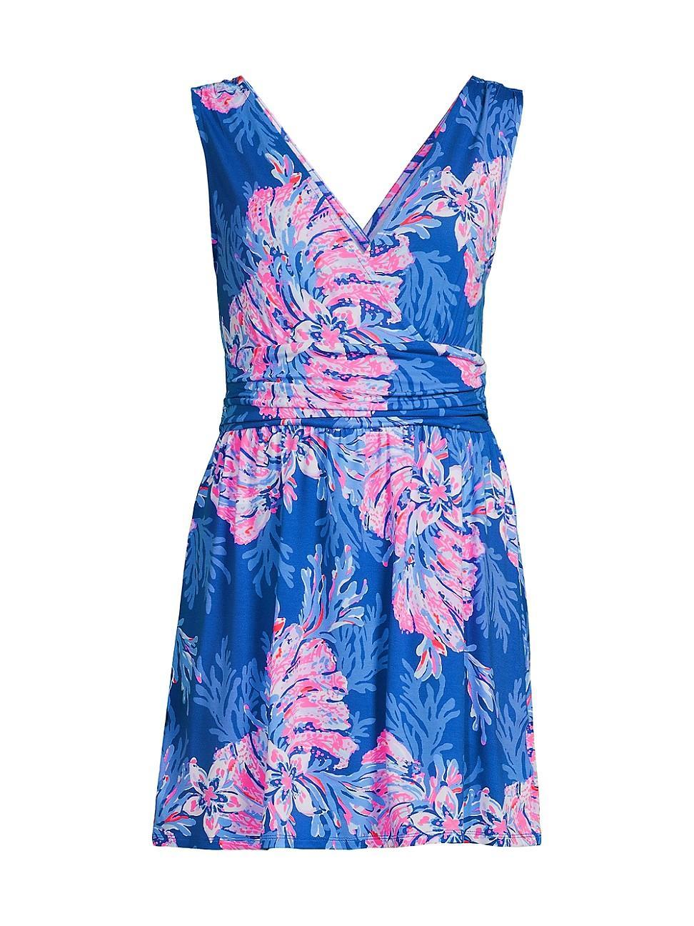 Lilly Pulitzer Clara Sleeveless Rompers (Multi For The Fans) Women's Jumpsuit & Rompers One Piece Product Image