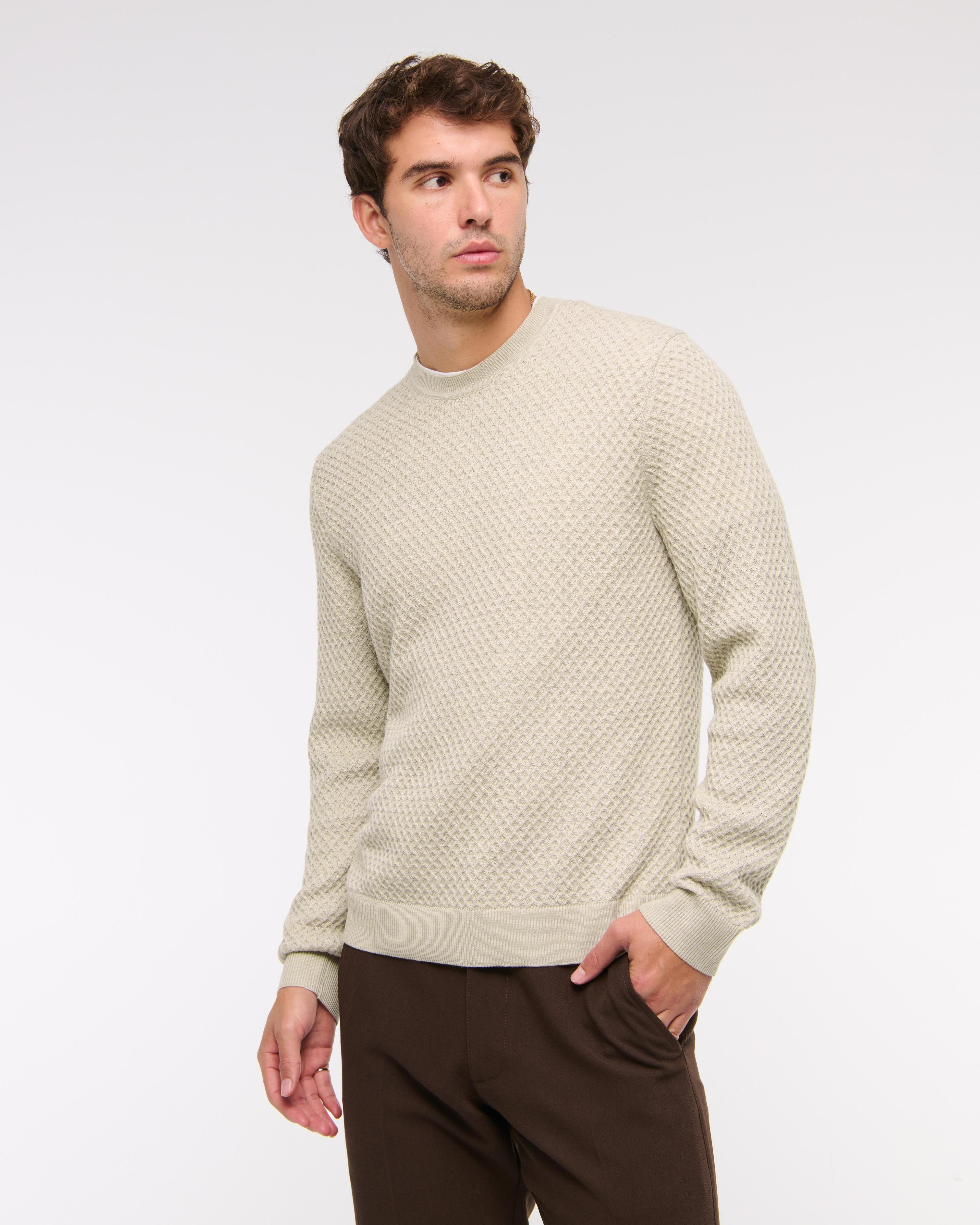 Merino Wool-Blend Crew Sweater Product Image