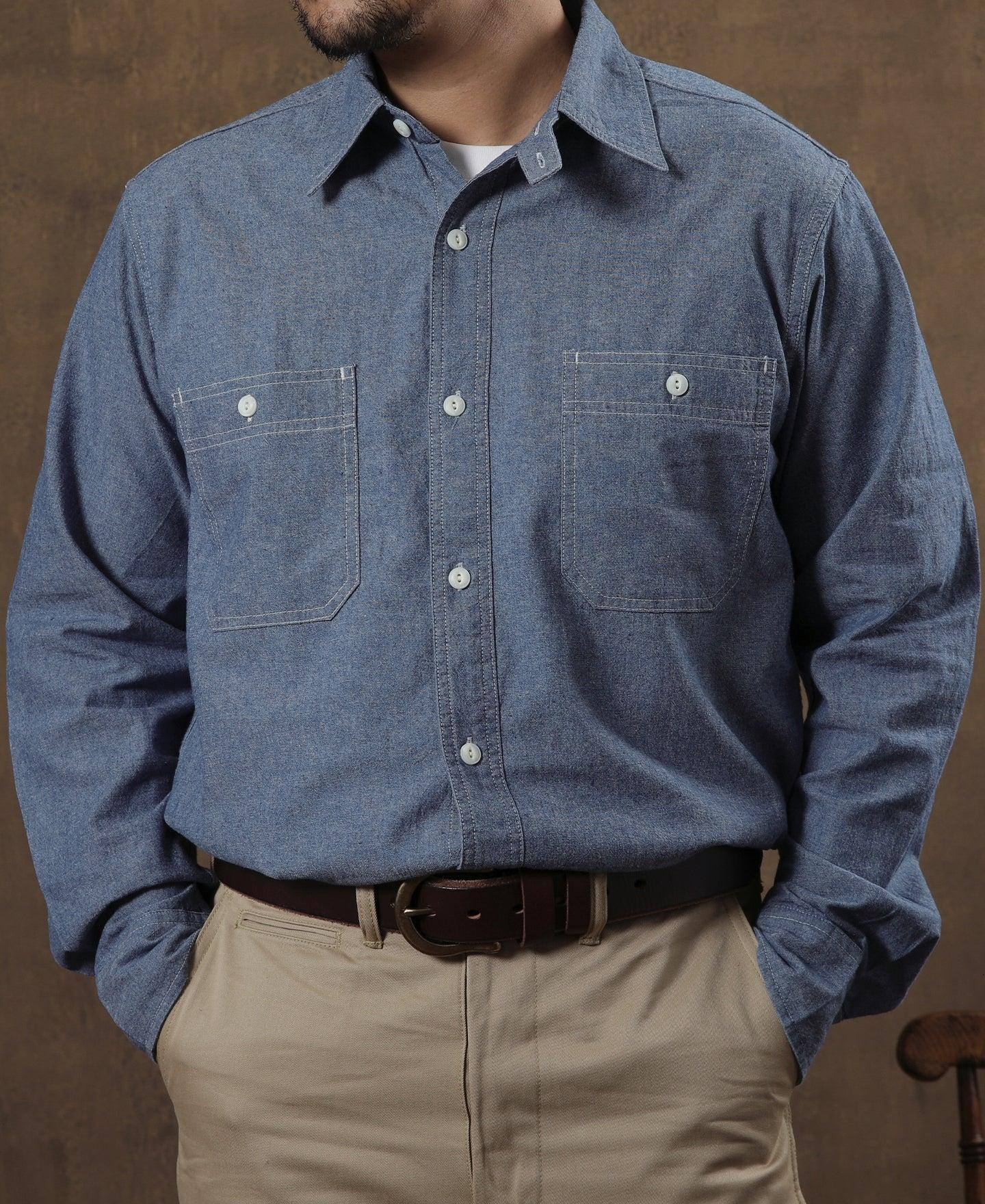 Blue Chambray Work Shirt Product Image