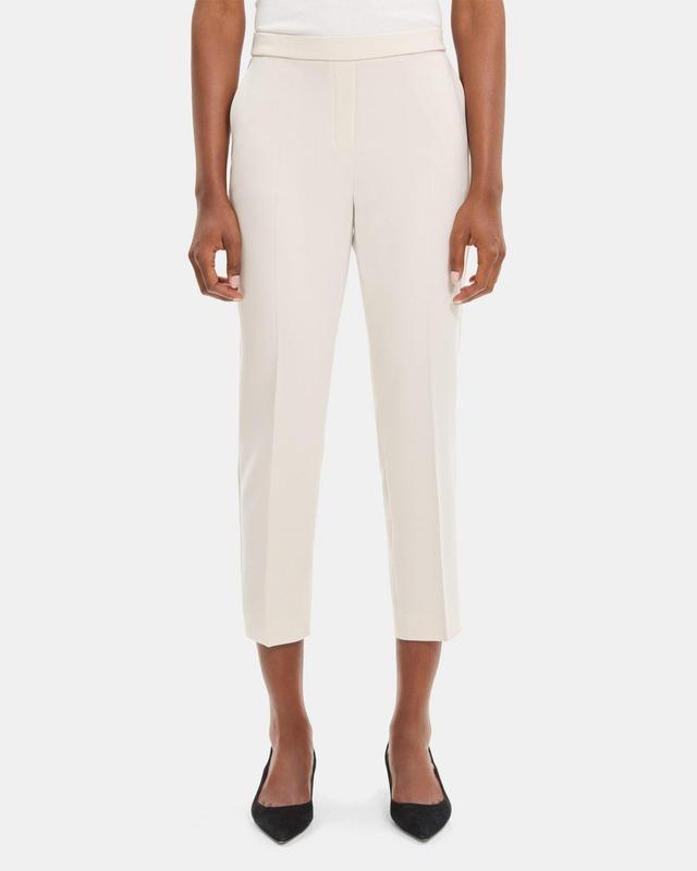 Cropped Slim Pull-On Pant in Crepe Product Image