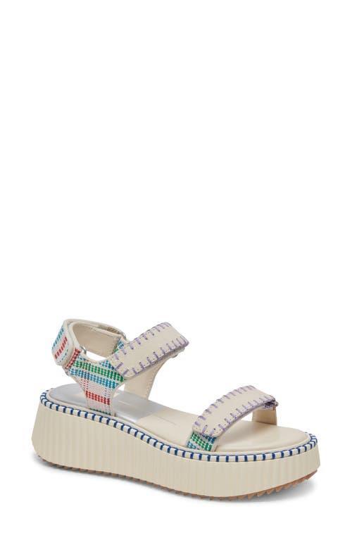 Dolce Vita Womens Debra Stitched Strappy Platform Sandals Product Image